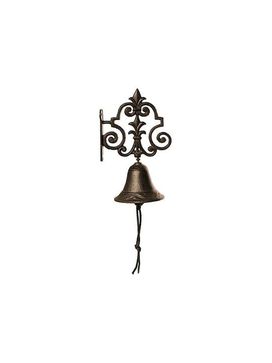Wall Decor Brown Made of Metal 24.5x11x15.5cm 2 Pieces