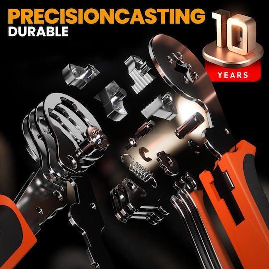 Crimping Tool Premium Electric Cable Crimping Kit 770 Terminals 9 Types 0.25-10 mm² Automatic Adjustment Tool Storage Transport Case