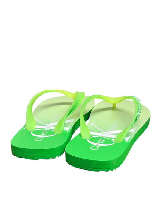 Women's Flat Sandals in Green Color