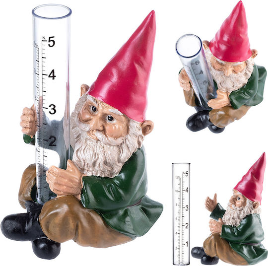 Kadax Rain Gauge Rainfall Meter Accumulation Decorative Garden Gnome