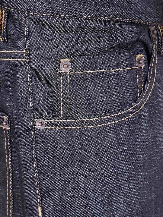 Men's Elastic Jeans Pants with Regular Straight Fit Black