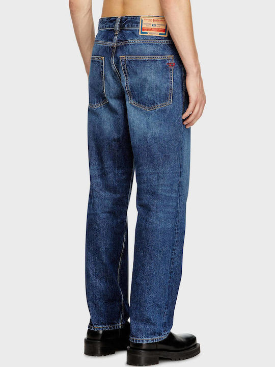 Ανδρικό Παντελόνι Τζιν με Regular Εφαρμογή Dark Aged Denim