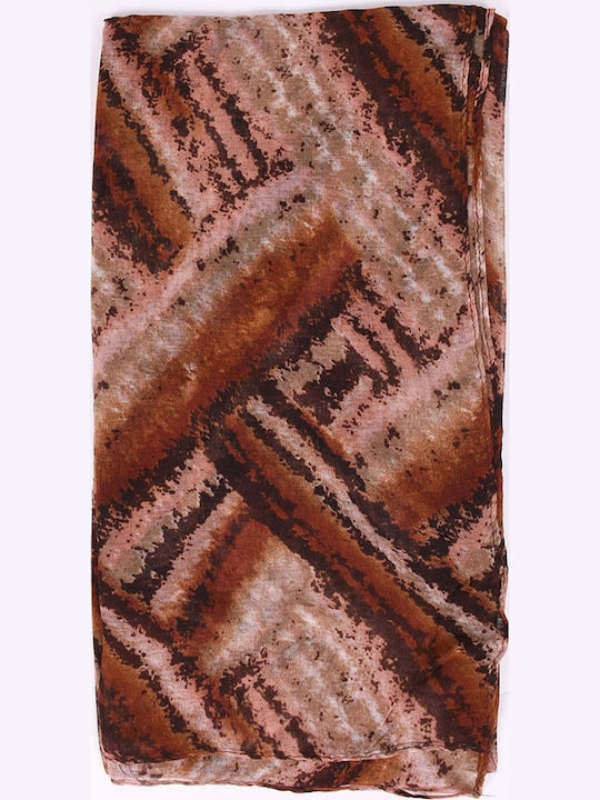 T & D Women's Scarf Brown