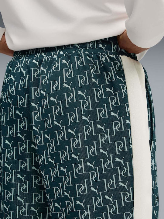 Football Sweatpants Glossy with Elastic Green