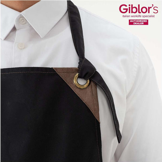 Giblor's Ποδιά Σερβιτόρου Ολόσωμη Μαύρη