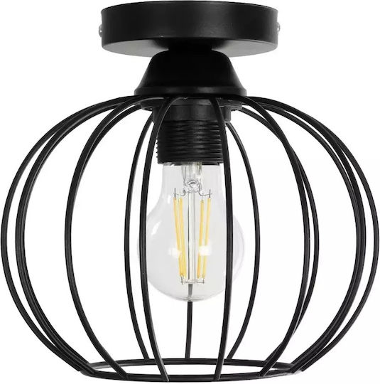 GloboStar Bituin Deckenleuchte 21cm Schwarz mit Fassung E27