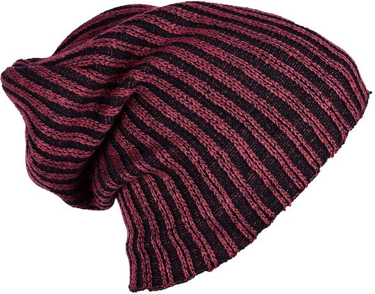 Beanie Männer Fleece Beanie Gestrickt in Burgundisch Farbe