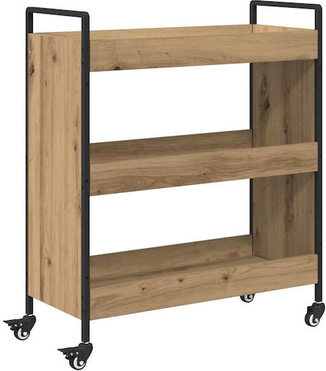 vidaXL Ραφιέρα Κουζίνας Ξύλινη 3 Θέσεων Καφέ 70x30x82cm