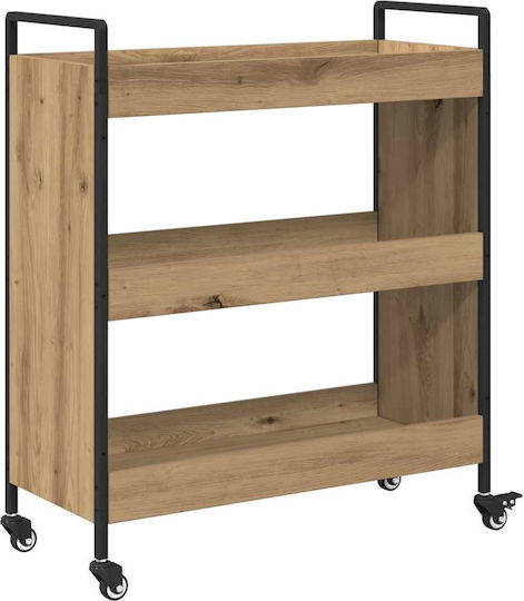 vidaXL Ραφιέρα Κουζίνας Ξύλινη 3 Θέσεων Καφέ 70x30x82cm