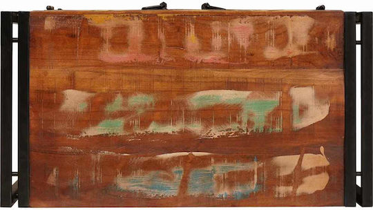 Noptieră din Lemn Masiv Multicolor 38x33x58cm