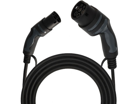 Brennenstuhl E-mobility Three-phase Cable Type 2 to Type 2 32A 22kW 5 Meters Carrying Case Black