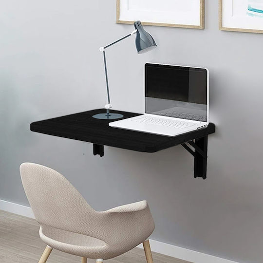 Masă Bucătărie Pliabil Metalic Negru 60x40buc