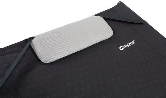 Folding Campaign Bed Single Black