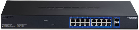 Trendnet TEG-3182WS Verwaltet L2 Switch mit 16 Ports Ethernet und 2 SFP Ports