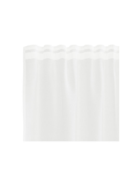 vidaXL White Window Curtain with Pencil Pleat 750x260cm