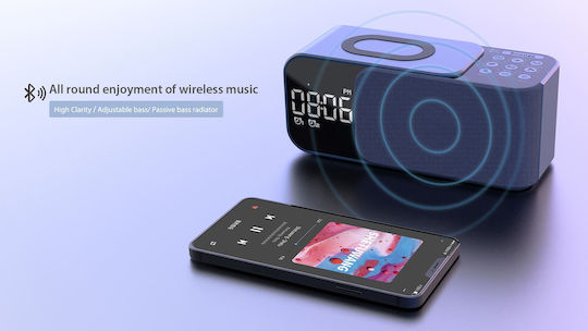 Ceas De Masă Digital Cu Ceas Deșteptător Radio Și Încărcare Wireless