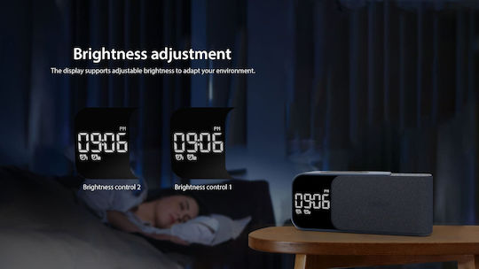 Ceas De Masă Digital Cu Ceas Deșteptător Radio Și Încărcare Wireless