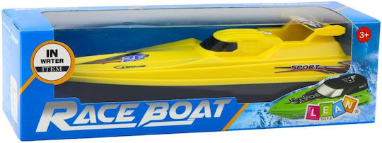 Lean Toys Motorboat Όχημα Παιχνίδι Παραλίας Κίτρινο