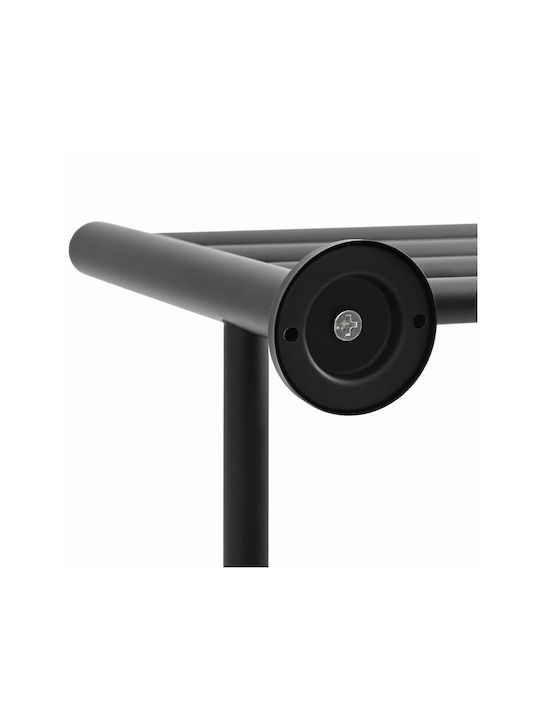 vidaXL Single Wall-Mounted Bathroom Shelf Unit ​61x23cm Inox Black