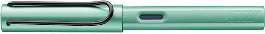 Lamy Al-star Writing Pen Fine Green made of Aluminum with Blue Ink