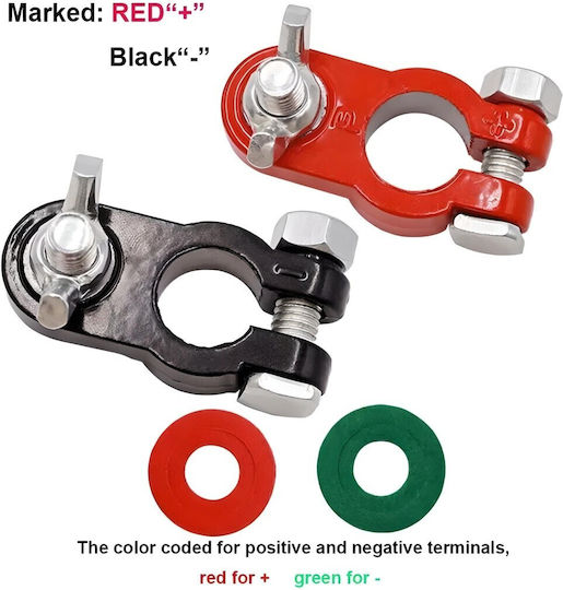 Battery Clamps 6v 12v 24v Set
