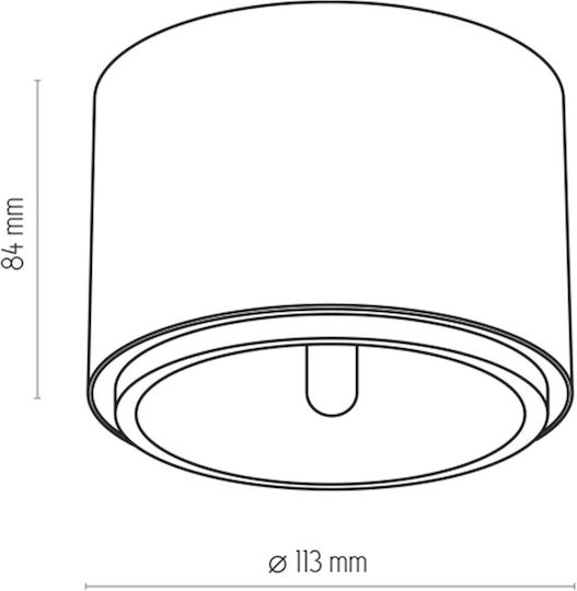 TK Lighting Einzel Spot mit Fassung null in Schwarz Farbe