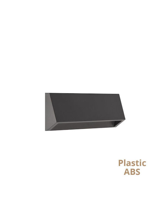Viokef Karma Wall-Mounted Outdoor Spot LED IP65 4W with Warm White Light 22x3.6x8cm