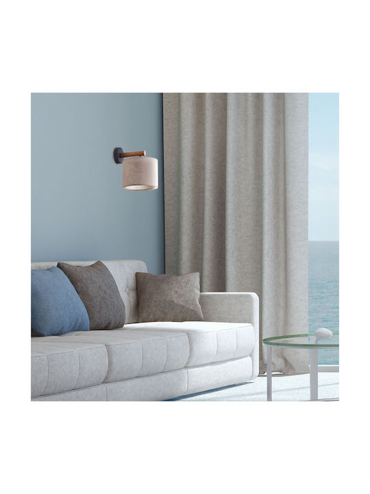 TK Lighting Deva Φωτιστικό Τοίχου Μπεζ 25.5x25.5εκ.