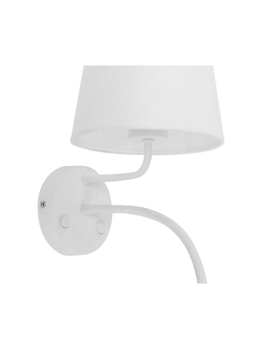 TK Lighting Maja Lamp Wall with Socket E27 White 45x22cm