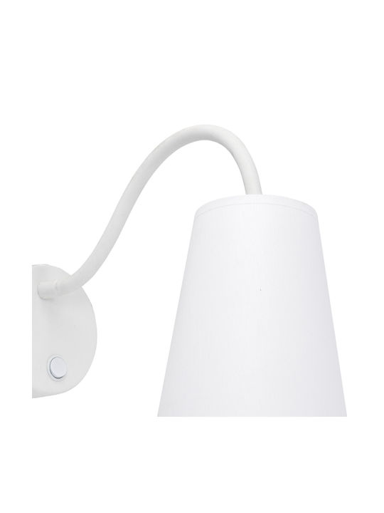 TK Lighting Wire Lamp Wall White 62x13cm