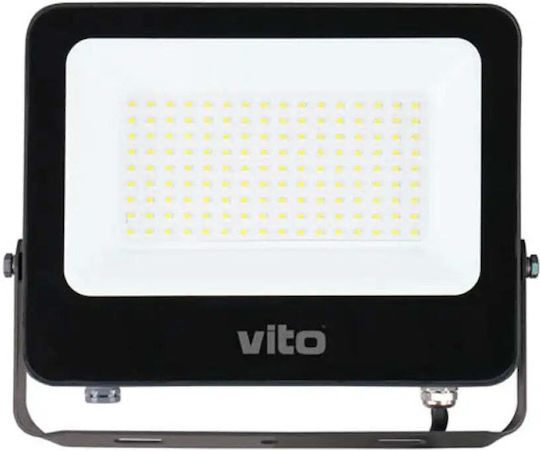 Vito Waterproof LED Floodlight 100W Natural White 4000K IP65