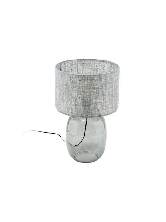 TK Lighting Table Lamp for Socket E27 with Gray Shade and Base