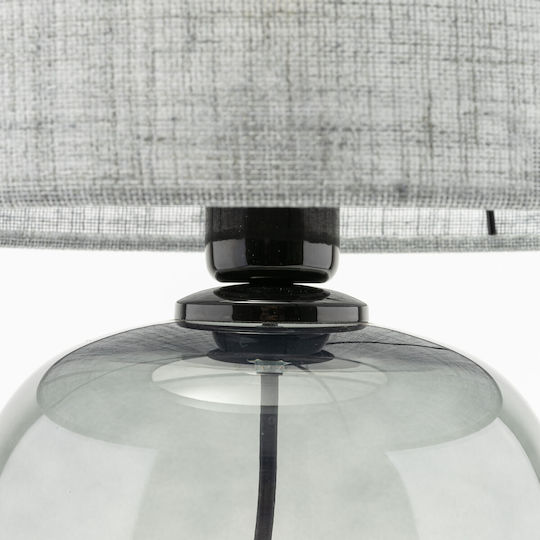 TK Lighting Table Lamp for Socket E27 with Gray Shade and Base