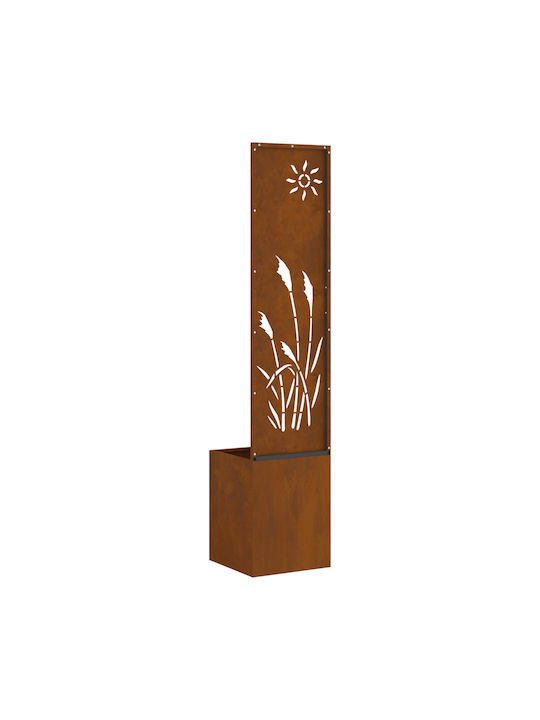 vidaXL Topf Metallisch Σκ Rusty 32x140cm.