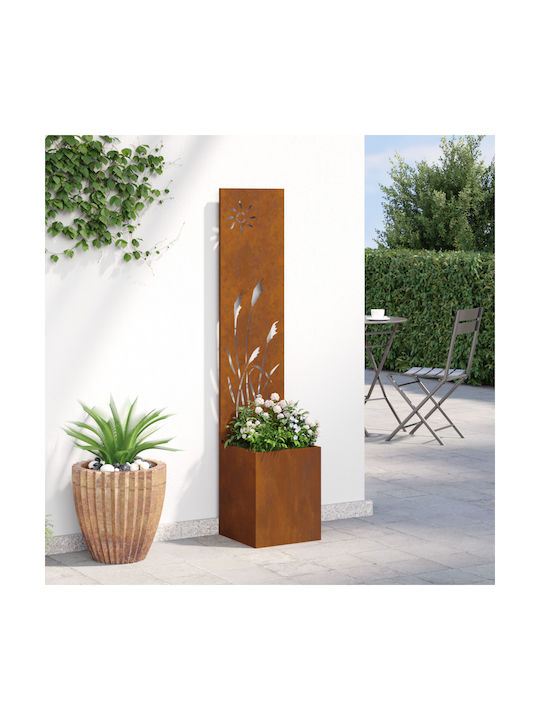 vidaXL Topf Metallisch Σκ Rusty 32x140cm.
