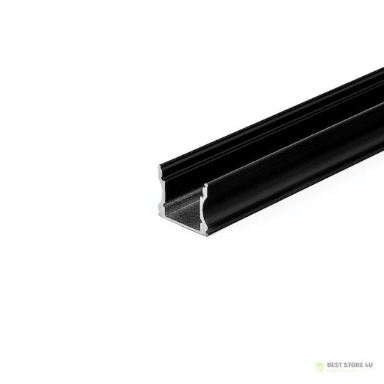 V-TAC Extern Aluminiumprofil für LED-Streifen mit Opal Abdeckung 200x1.7x1.5cm