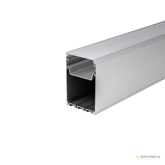 V-TAC În aer liber Profil din Aluminiu pentru Bandă LED cu Opal Acoperire 200x5x7.5cm.