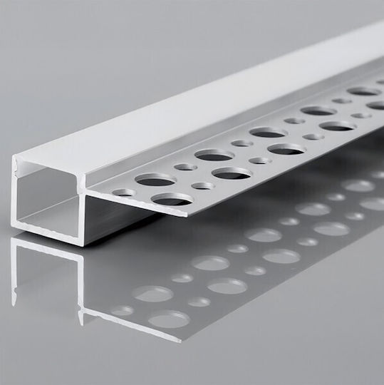 Eurolamp Recessed Drywall Profile 2000*15.3*12.5 Plus 145-70957