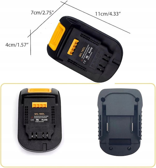 Rosfix Αντάπτορας Μπαταρίας Εργαλείου Dw18ml