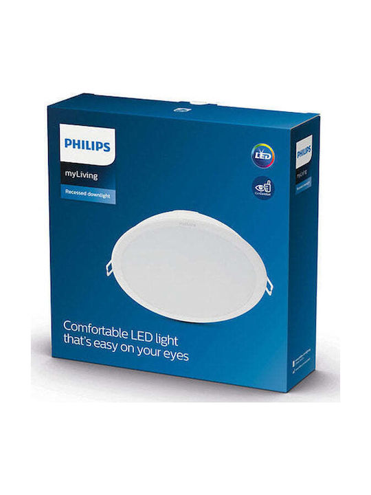Philips Meson Rotund Încastrat Panou LED Putere 20W cu Alb Rece Lumini