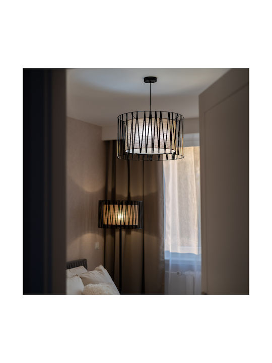 TK Lighting Harmony Φωτιστικό Δαπέδου Υ158xΜ50εκ. με Ντουί για Λαμπτήρα E27 Μαύρο