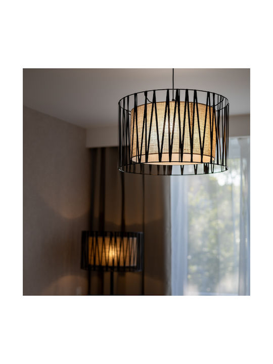 TK Lighting Harmony Φωτιστικό Δαπέδου Υ158xΜ50εκ. με Ντουί για Λαμπτήρα E27 Μαύρο