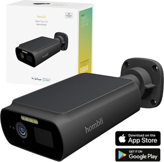 Hombli IP Κάμερα Παρακολούθησης Full HD+ 4MP Αδιάβροχη Μπαταρίας με Φακό 4mm