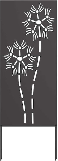 Vidaxl Decorative Garden Panel Black 50 x 140 cm