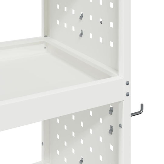 vidaXL Metallisch Werkzeugkiste B75xT35xH73cm