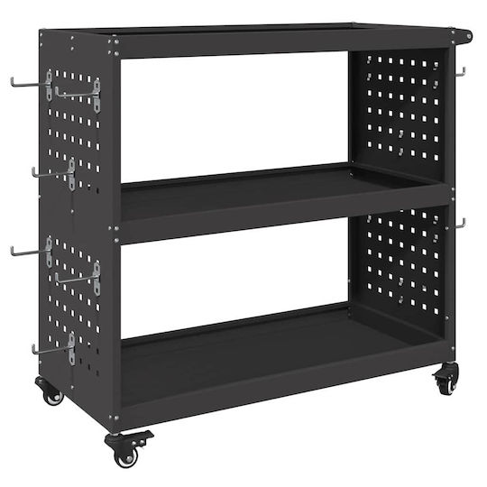vidaXL Metal Căruță L75xA35xÎ73cm