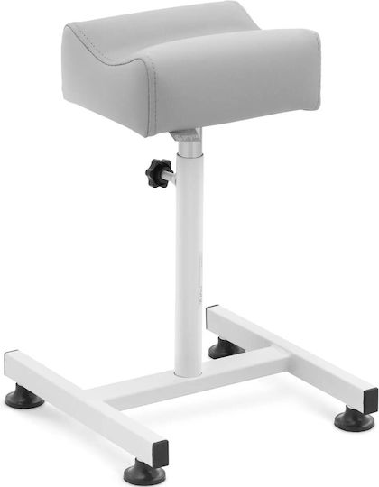 Kosmetische Fußstütze Pediküre 24x22cm Höhe 47-67cm Grau