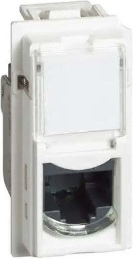 Legrand Living Now Front Single Network Socket RJ45 Cat5 White KW4279C5E