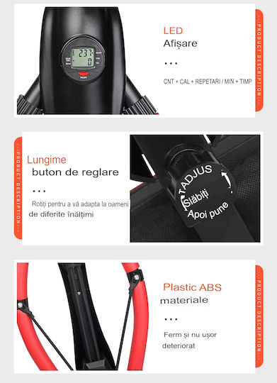 Arvada Dragonfly Fit Ld/tf-01 Echipament Fitness – Echipament Versatil Complet pentru Antrenamentul Forței Abdomenului și Nucleului Ideal pentru Acasă Sală Birou Roșu