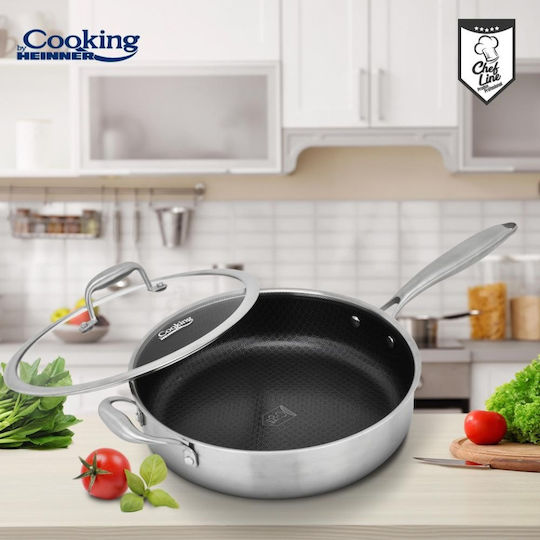 Heinner Titanium3 Tigaie Din Aluminiu Cu Capac Cu Acoperire Ceramică 24cm